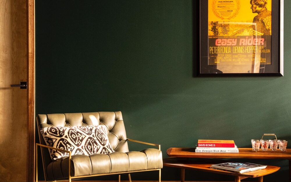 A view of the interior furniture and decor arrangement.