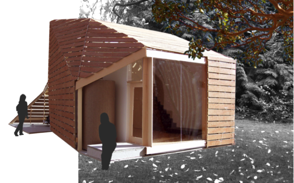 An exterior illustration of the DADU.