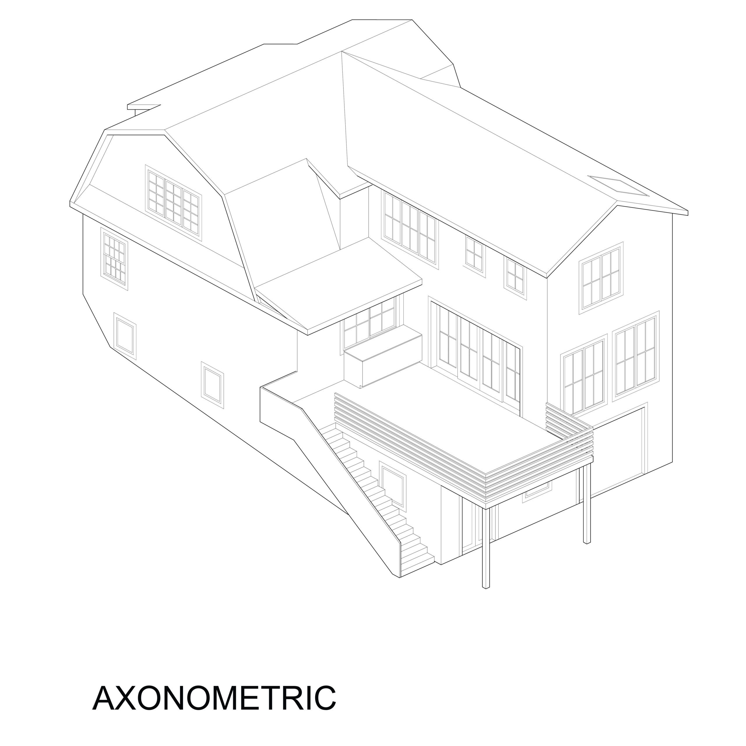 CAHILL_AXON BACK_EDITED An axonometric drawing overview of the back of the house.