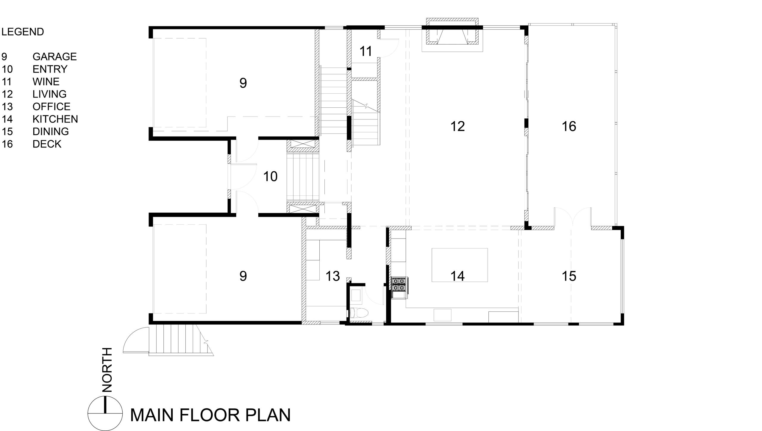 A-4 Main floor plan.