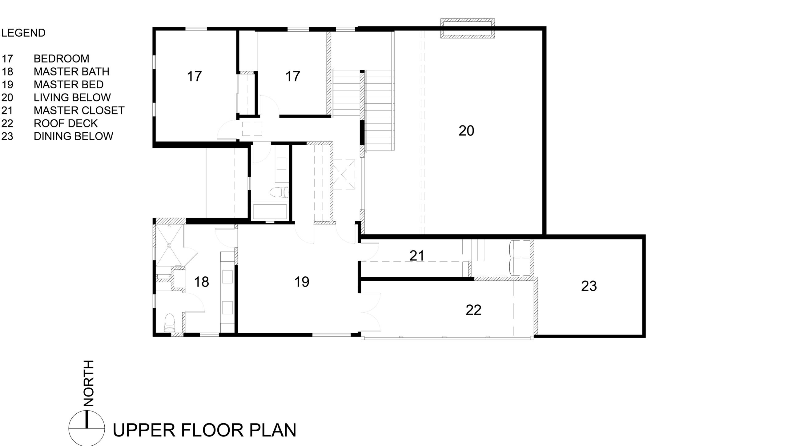 A-4 Upper floor plan.