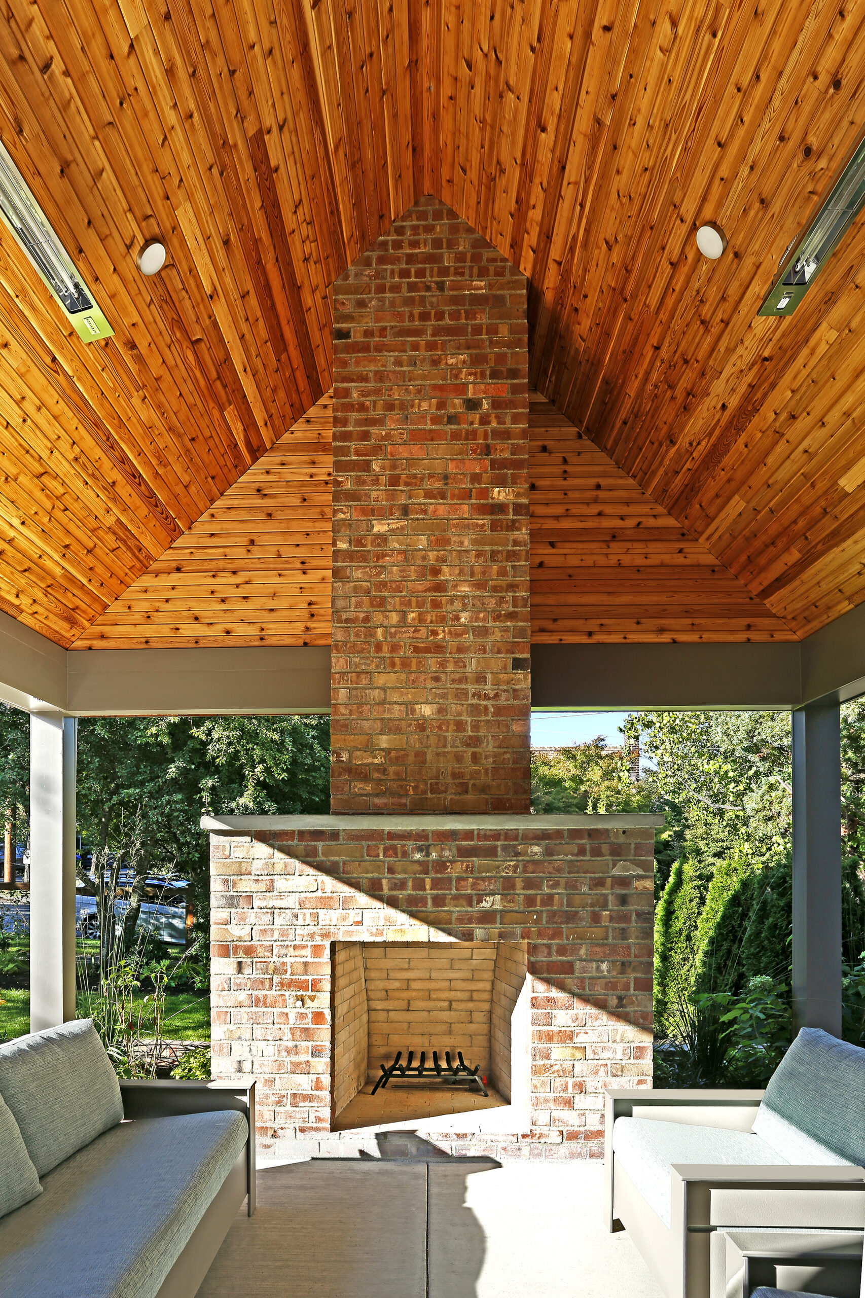 0409_EDITED A straight on view of the chimney at the covered patio.